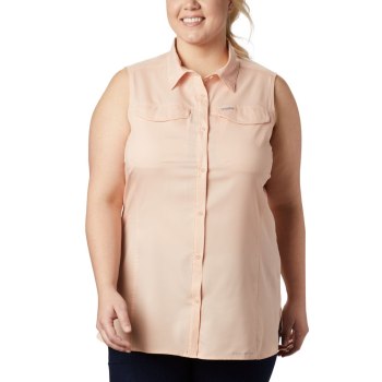 Columbia Overhemd Dames, Silver Ridge Lite Sleeveless Plus Size Roze, 72WJCYEQH